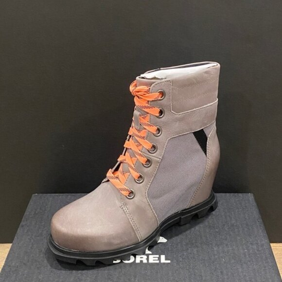 Sorel Quarry Black Joan of Artic Wedge III Lexie Bootie Ankle Boots Shoes NEW